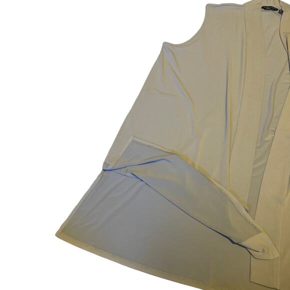 Susan Graver Every Day Duster Vest Topper Sleeveless Liquid Knit Gray Size XL - Picture 5 of 7